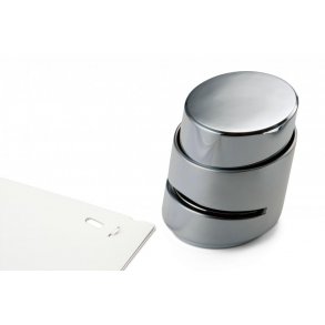 Klipsfri hftemaskine Push i krom  hft uden klips