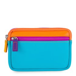 Mywalit Pung - Lille lderpung med to lynlse i farverigt design