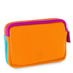 Mywalit Pung - Lille lderpung med to lynlse i farverigt design