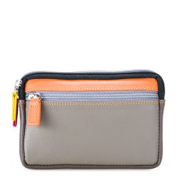 Mywalit Pung - Lille lderpung med to lynlse i farverigt design