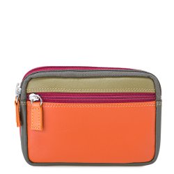 Mywalit Pung - Lille lderpung med to lynlse i farverigt design