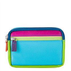 Mywalit Pung - Lille lderpung med to lynlse i farverigt design