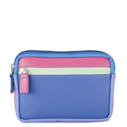 Mywalit Pung - Lille lderpung med to lynlse i farverigt design