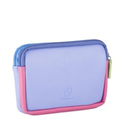 Mywalit Pung - Lille lderpung med to lynlse i farverigt design