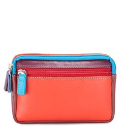 Mywalit Pung - Lille lderpung med to lynlse i farverigt design