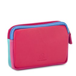 Mywalit Pung - Lille l�derpung med to lynl�se i farverigt design