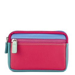 Mywalit Pung - Lille l�derpung med to lynl�se i farverigt design