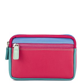 Mywalit Pung - Lille l�derpung med to lynl�se i farverigt design