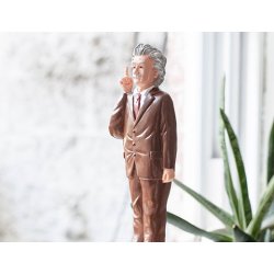 Einstein solcellefigur | dekorativ figur med solcelledrift