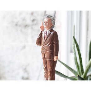 Einstein solcellefigur | dekorativ figur med solcelledrift