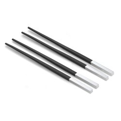 Elegante spisepinde i sandeltr og stl - 2 st - Mug fra Philippi Design 