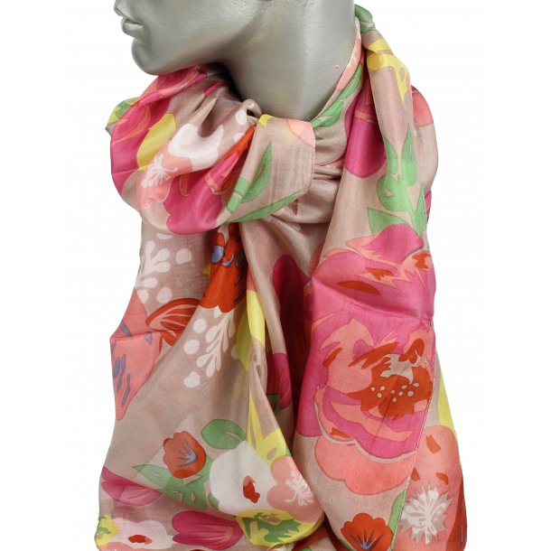 Trklde - 100% silke - fleur