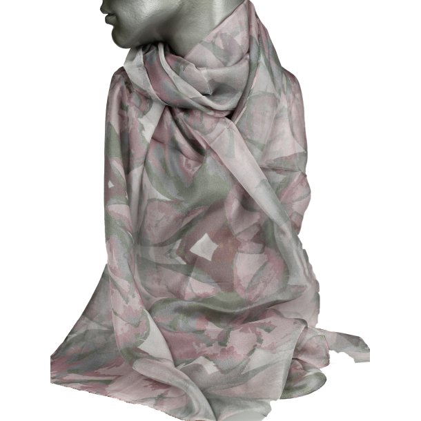 Trklde - Aperitif - Khaki Rose - 100% silke - 22137B