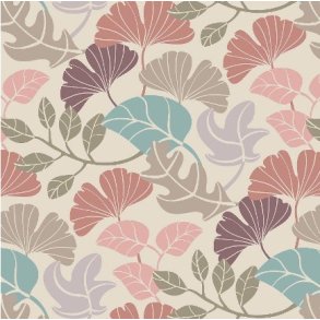 Aperitif Sjaler  Botanic Harmony silketrklde  100 % silke  bldt bladmnste