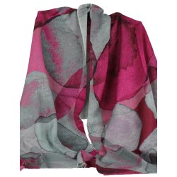 T�rkl�de - Uld/silke - Fuchsia bobles - 44025A