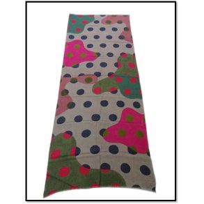 Trklde - uld/silke - Style Dot Digitalprint - 44079B