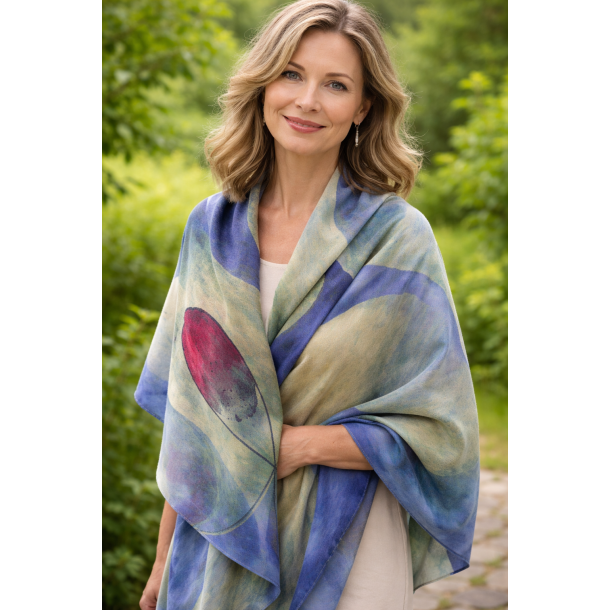 T�rkl�de - Uld/silke - Blue bobles - 44025B