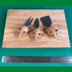 🐭 Kikkerland Cheese Knives  Mice (s�t med 3)