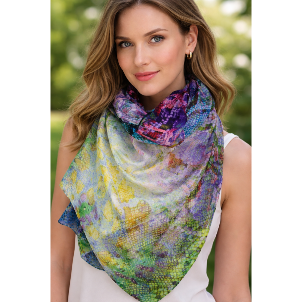 T�rkl�de - Aperitif Sjaler -100% silke - 22139