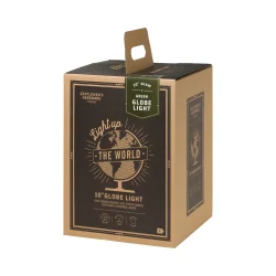 Gentlemens Hardware 10" Green World Globe Light � Stilfuld globuslampe med verdenskort