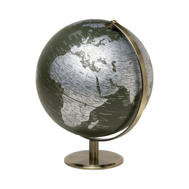Gentlemens Hardware 10" Green World Globe Light � Stilfuld globuslampe med verdenskort