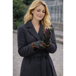 Mywalit Handsker - Black Pace - Lammeskind foret med bl�d uld