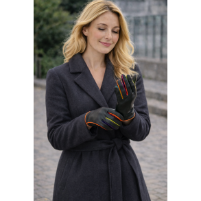 Mywalit Handsker - Black Pace - Lammeskind foret med bl�d uld