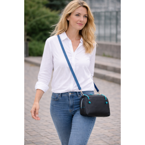 Mywalit  Rio Small Zip Top  � lille crossover-taske i l�der