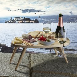 Legnoart SCENARIO Picnicbord i ask m. marmor indsats