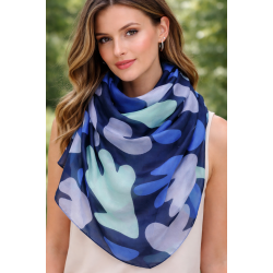 T�rkl�de - Aperitif Sjaler -100% silke - Handi-Abs Acqua - 22130-B