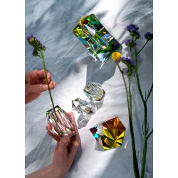 Regnbue vase - Lille vase i hndskren krystal - Fundamental Berlin