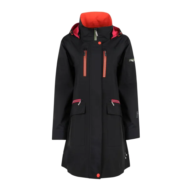 Regn regnfrakke - Hallie - Black
