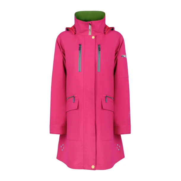 Regn regnfrakke - Hallie - Fuchsia