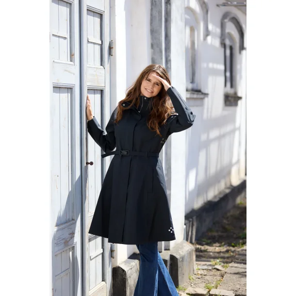 Regn regnfrakke - Hannah - black