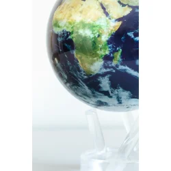 MOVA Globe - Roterende globus drevet af solceller - Jorden med skyer