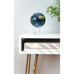 MOVA Globe - Roterende globus drevet af solceller - Jorden med skyer