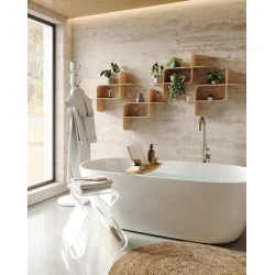 Umbra Aquala badekarsbakke i bambus &#150; justerbar og elegant opbevaring til badekar