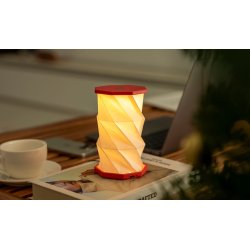 Mini Hexagon Twist Lamp � Elegant LED-design i massivt tr�