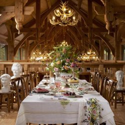 Dug - Koustrup &amp; co. - Flower Garden - 145x220cm - 100% hr - Design Jim Lyngvild