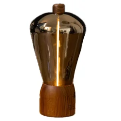 Gingko Opal Drift Light � Natural Walnut Wood