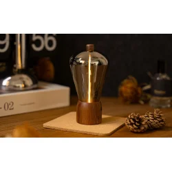Gingko Opal Drift Light � Natural Walnut Wood