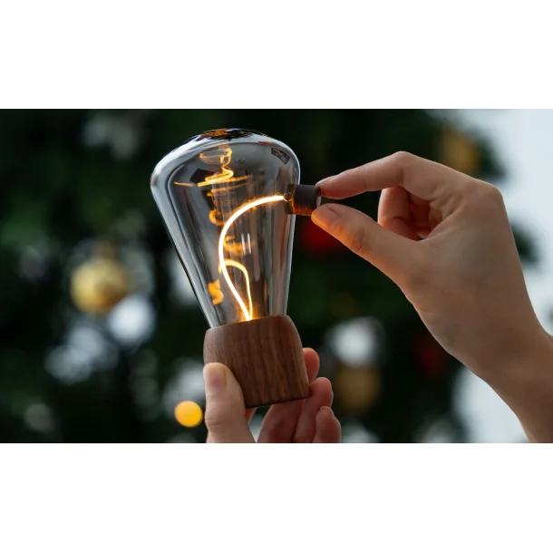 Gingko Opal Drift Light � Natural Walnut Wood