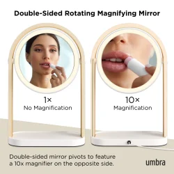 ✨ Umbra Bellwood Vanity Mirror � elegant spejl med lys og funktion