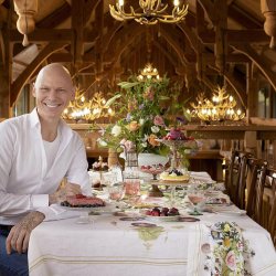 Dug - Koustrup &amp; co. - Flower Garden - 145x220cm - 100% hr - Design Jim Lyngvild