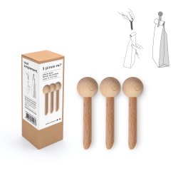 Poseklemmer - Bgetr - Natur - 6 stk