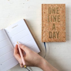 Dagbog - One line a day - Skriv en linje hver dag i fem r - KORK
