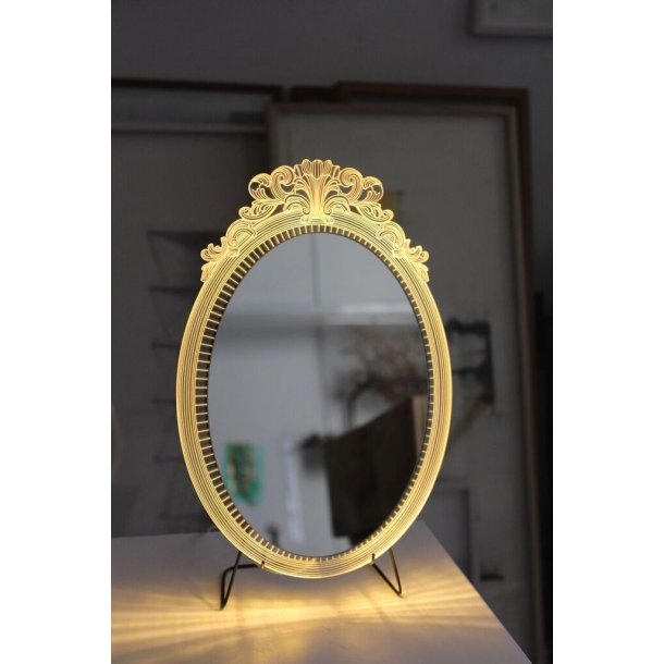 BULBING spejl med lys og 3D-effekt - Marra Mirror - lille