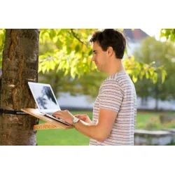 Hngebord til vindue - NotADesk Original - mobilt laptop bordplade m/kmpe sugekop