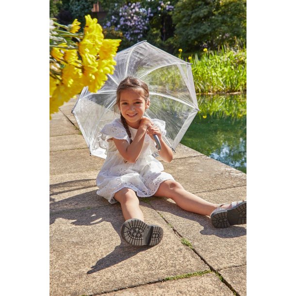 Rose naturlig Fortov Paraply - Gennemsigtig - Funbrella - Børnestørrelse - BØRN - Designertorvet