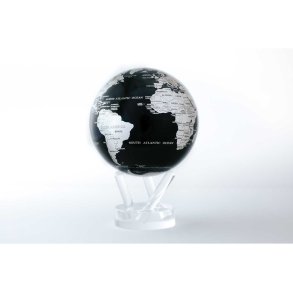 MOVA Globe - Roterende globus drevet af solceller - Jorden - Black/Silver